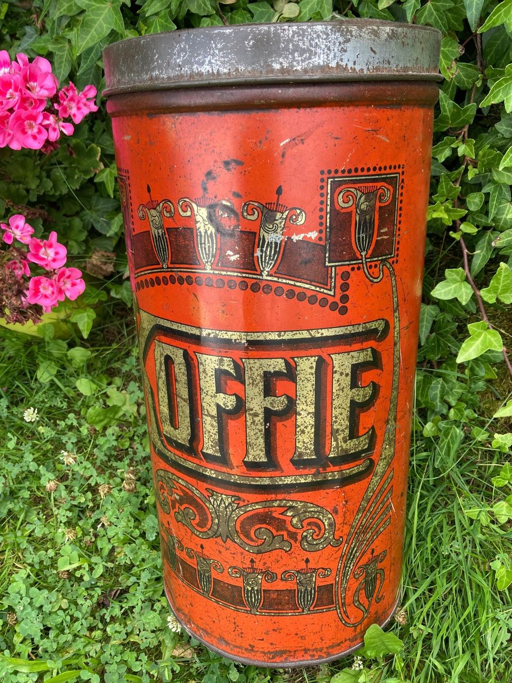 Barattoli: Blechdose Koffie antik boite ancienne – Usato da St-Cierges venduto da LeRegain 3