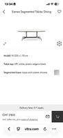 Eames segmented table, 220 cm