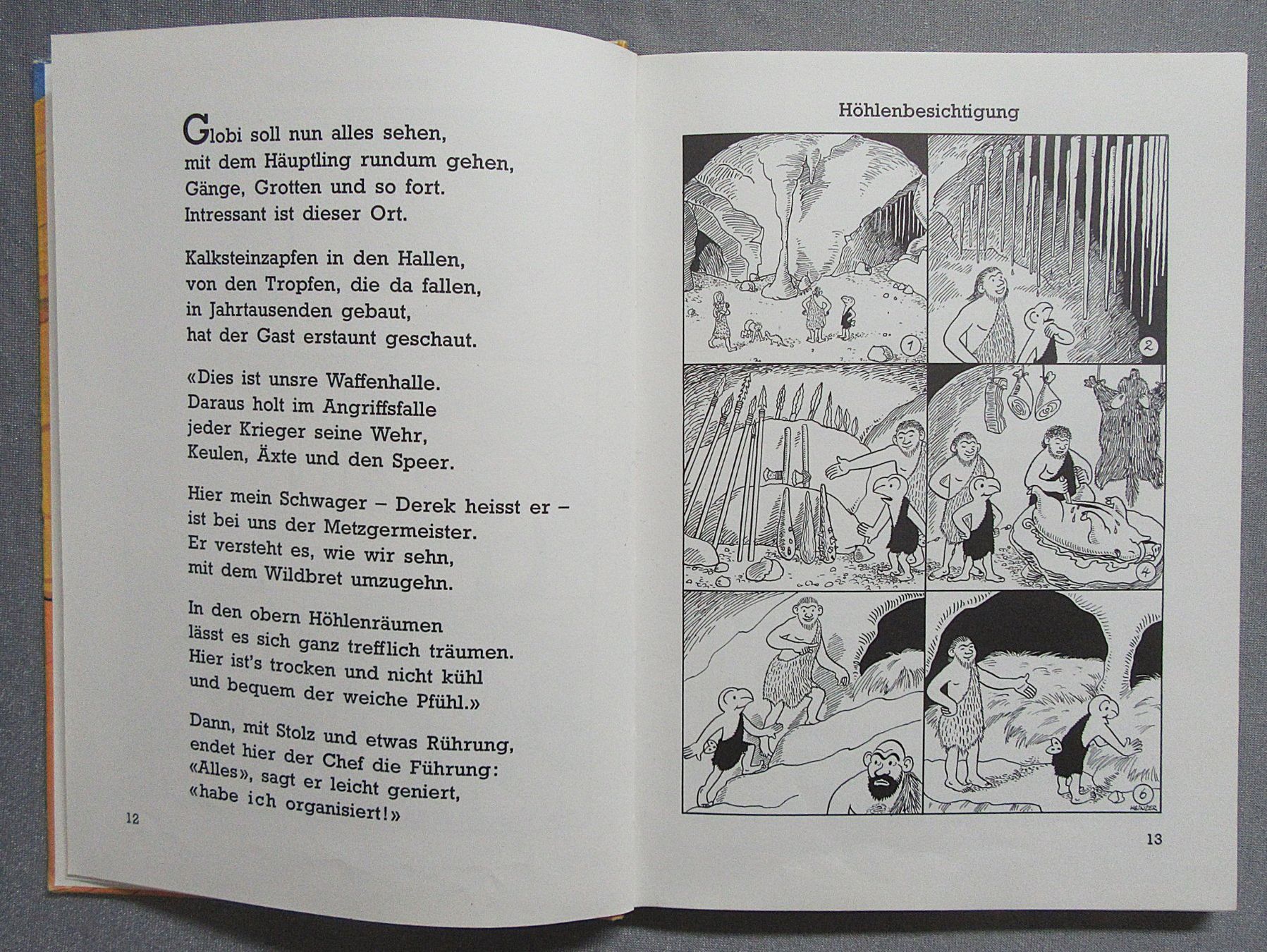 Libri: Globi bei den Höhlenbewohnern - 1.Auflage 1982 – Usato da Auenstein venduto da Padabimbim 4