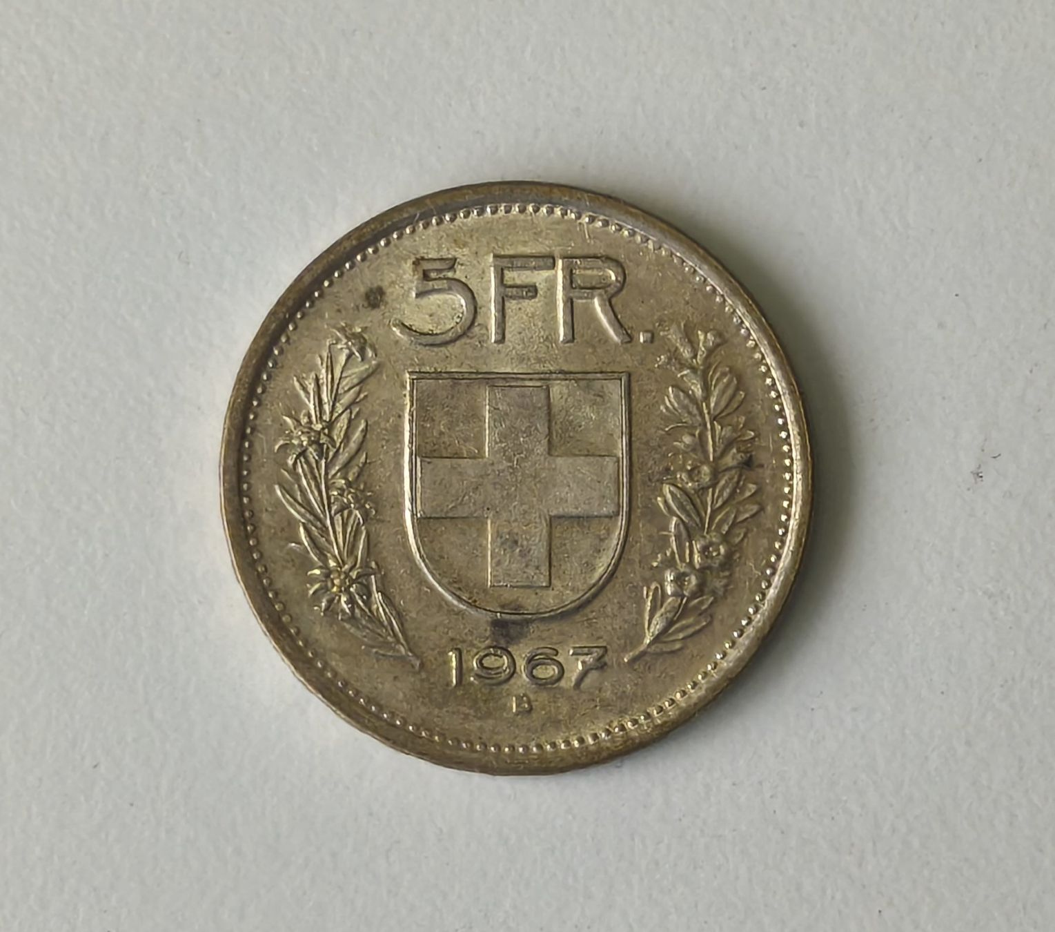 Tutti le monete: 5FR: 5-Franken-Silbermünze 1967 B – Usato da Hagendorn venduto da Thom.74 1