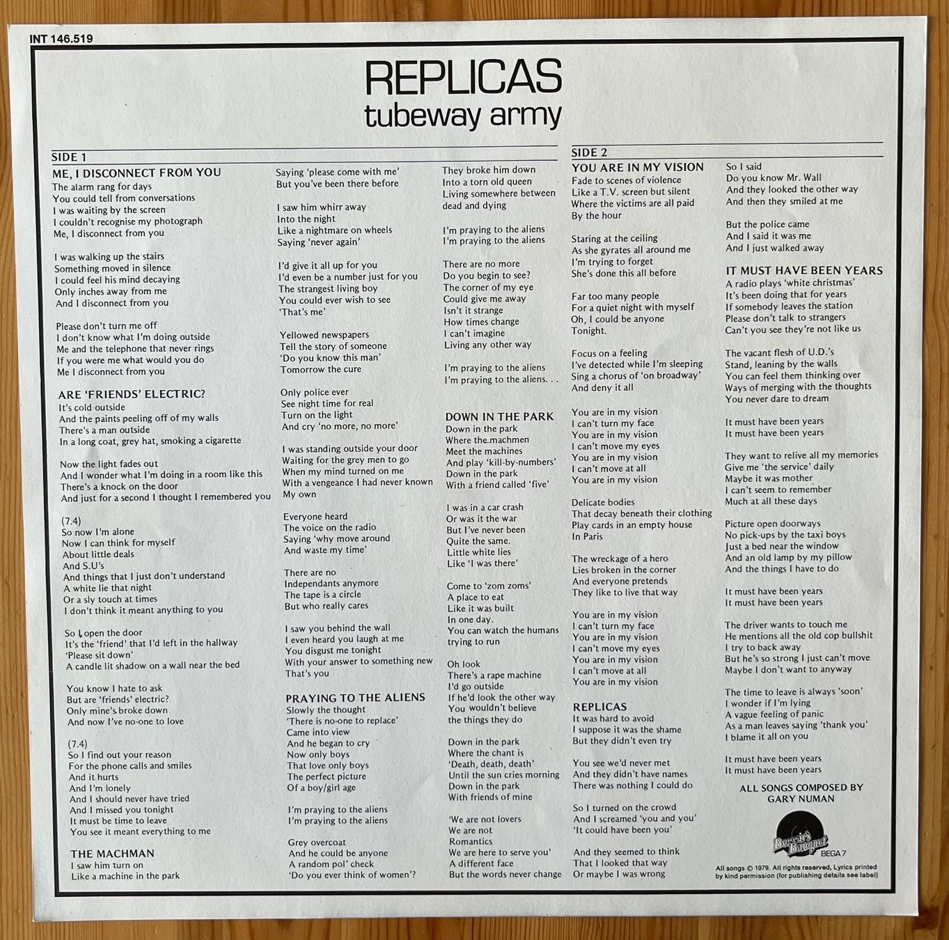 Dischi in vinile: Replicas - tube way army LP 12" – Usato da Zürich venduto da Gurkis 3