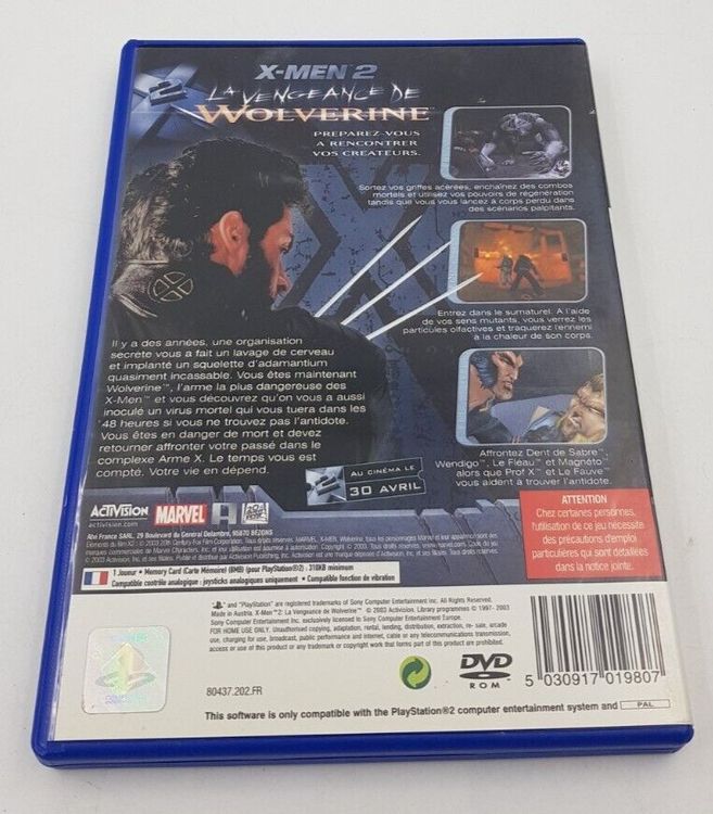 X-Men 2 : La Vengeance De Wolverine Sur GameCube – Version Française Complète – Excellent état