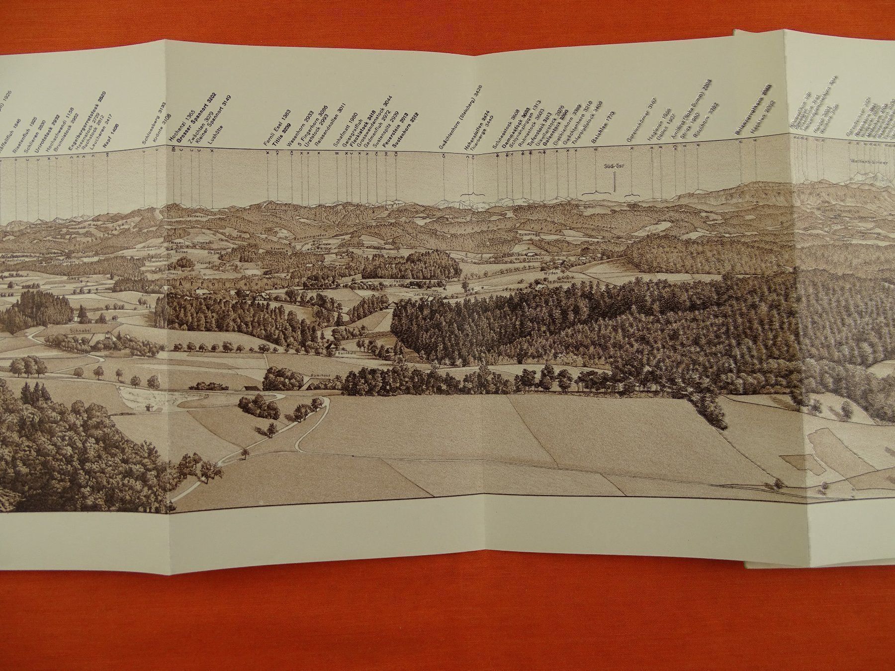 Cartes géographiques & atlas: PANORAMA VOM HEILIGENLAND HUBEL – D'occasion à Grüningen par Kartensammler 2