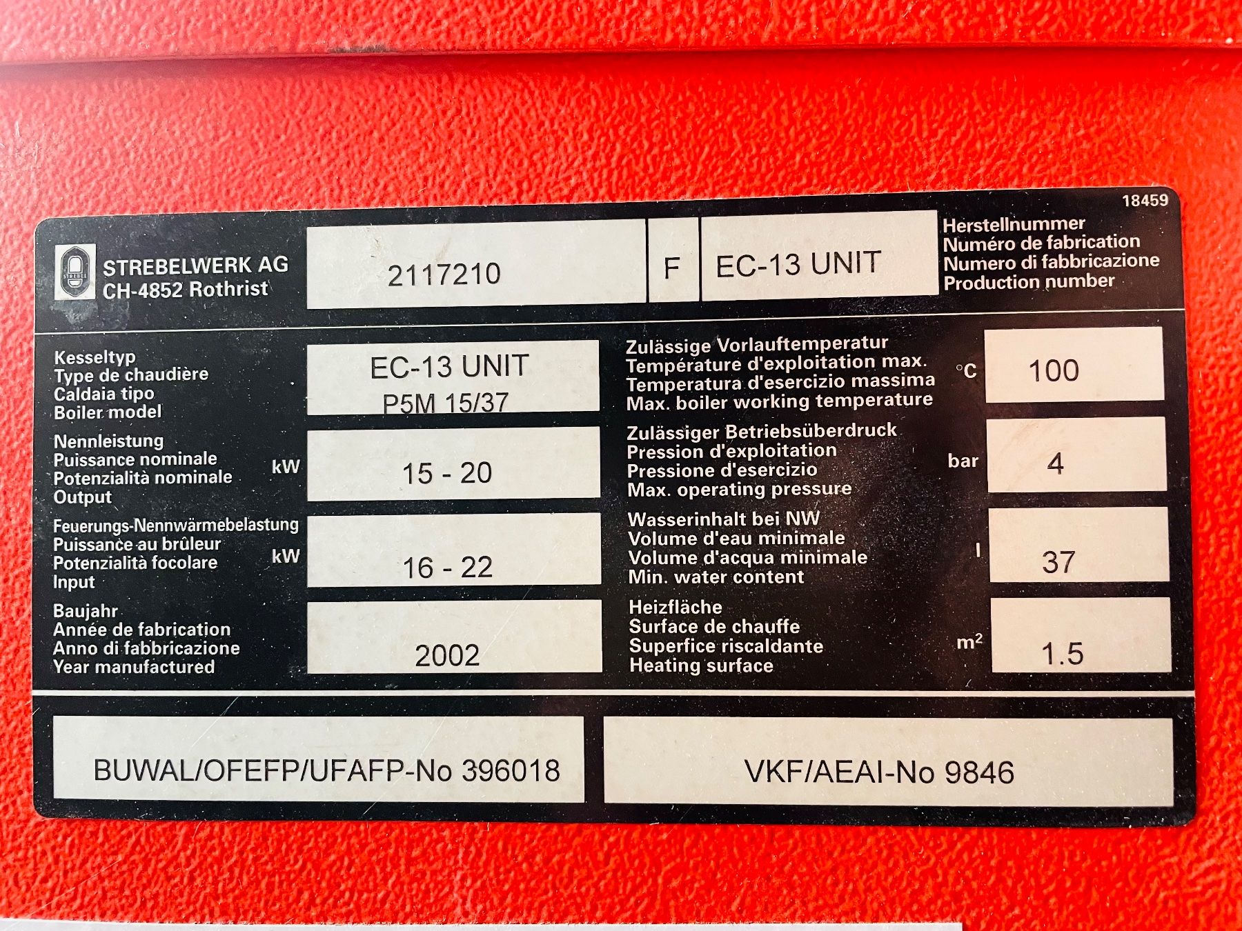 Heizgeräte: Ölheizung inklusive Ölbrenner und Steuerung – Gebraucht aus Luthern von  2