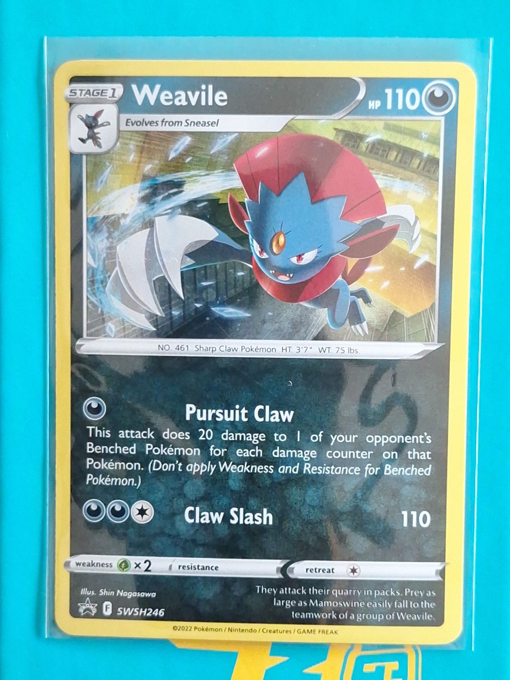 Pokémon Carte collezionabili: Weavile - Sword Shield Holo Promo – Usato da Altstätten SG venduto da GGsGameshop