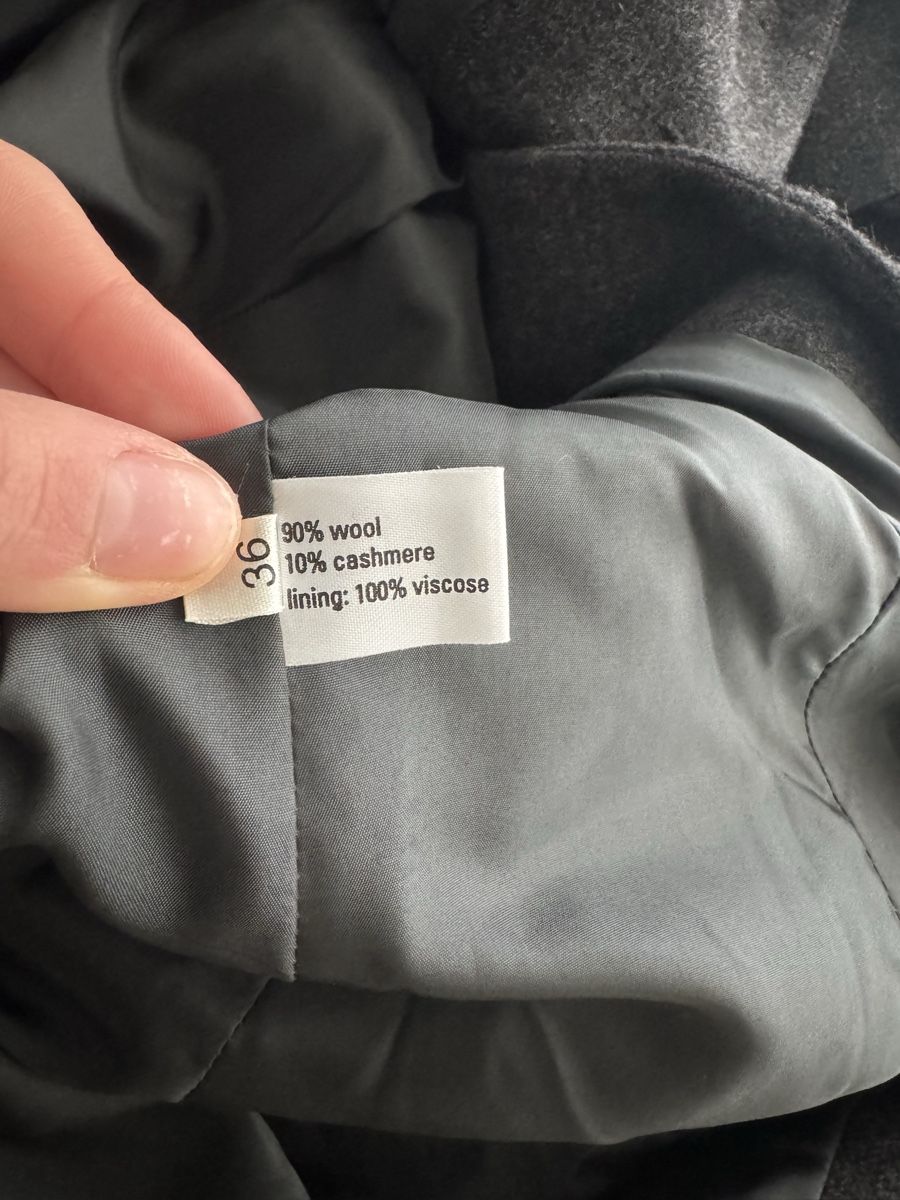 Cappotti: Dorothee Vogel Wool Cashmere Blend Coat - Size 36 - Grey – Usato da Zürich venduto da ann_v792 4