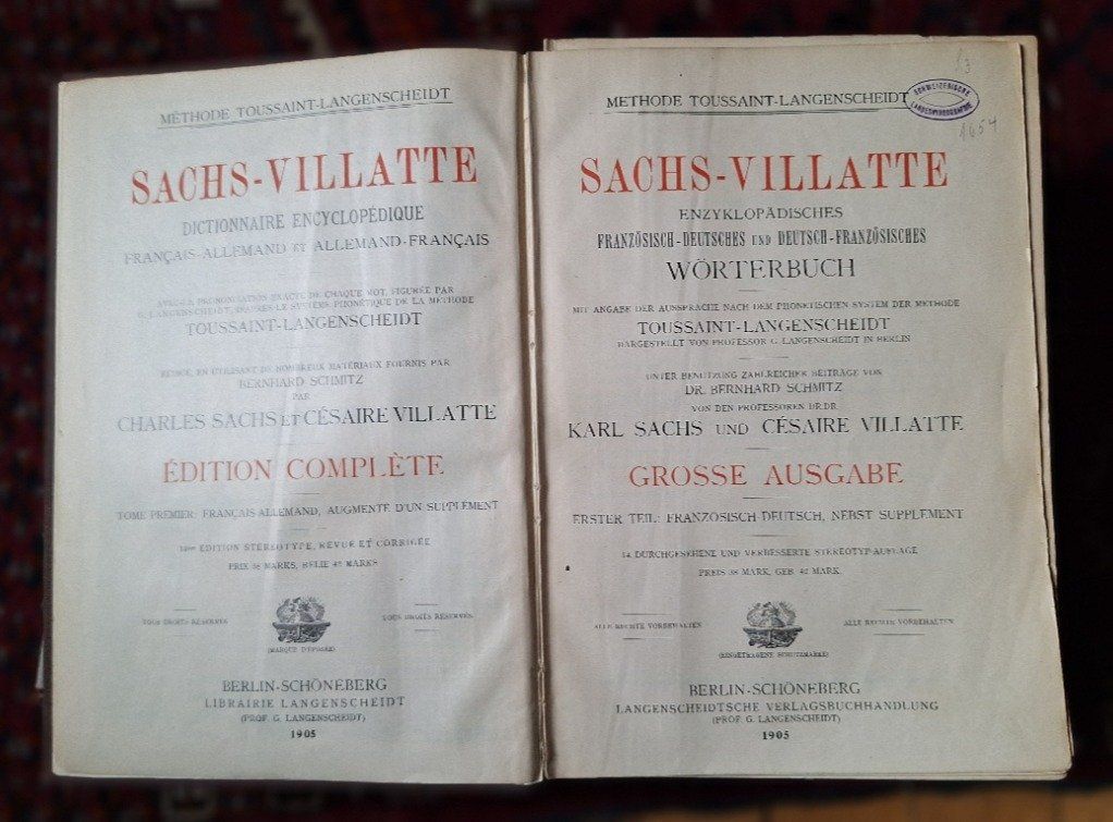Libri: Sachs Villatte  Grosse Ausgabe – Usato da Ennetbaden venduto da ape_6rnn