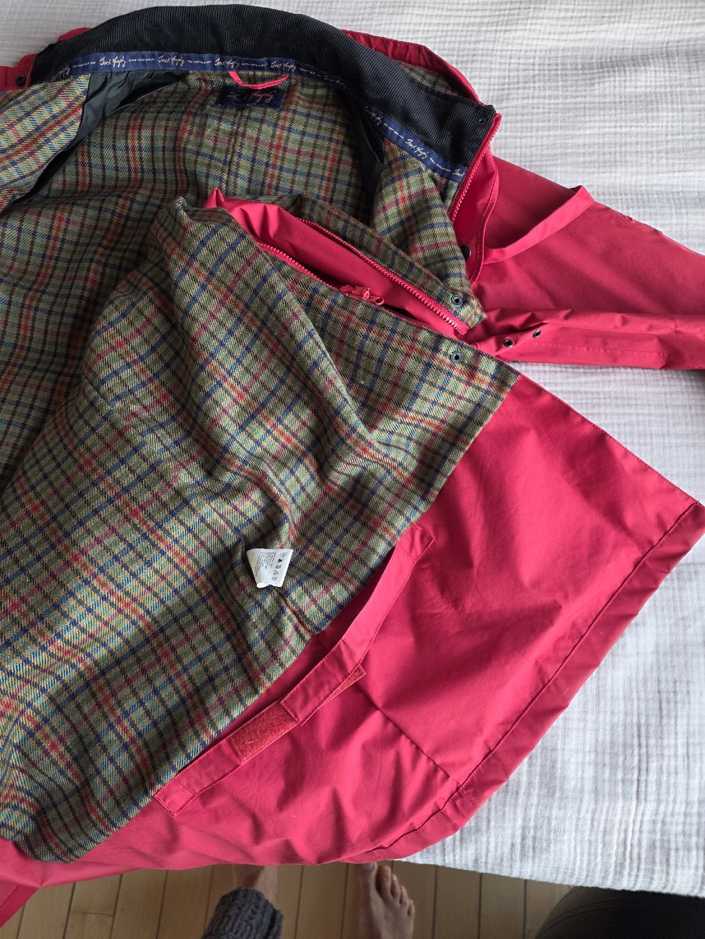 Cappotti: Jack Murphy Red Long Raincoat with Tartan Lining – Nuovo (secondo la descrizione) da Savigny venduto da mar_pfd8 9