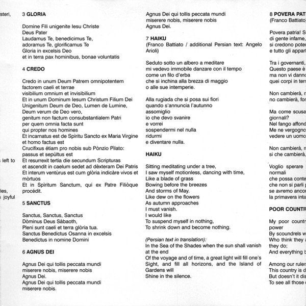 CDs: Franco Battiato, Antonio Ballista, G. Wright - Shadow, Light – D'occasion à Unterbäch par eqlut 5