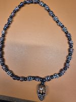 Totenkopf-Halskette Herbst/Winter - Halloween Schmuck! Neu