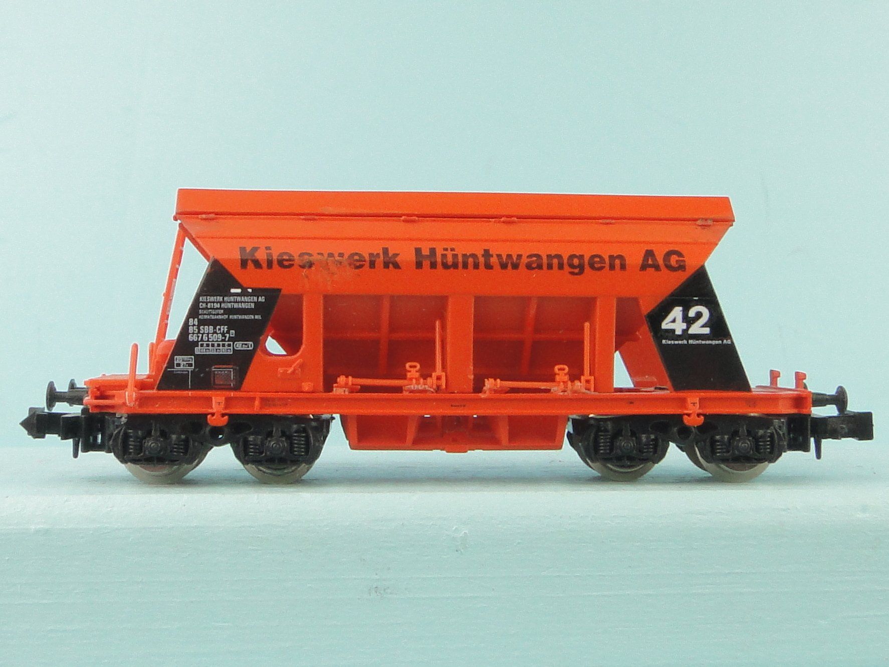 Modellini di ferrovie: Minitrain Spur N Kieswerke Hüntwagen – Usato da Bülach venduto da Albitrain 3