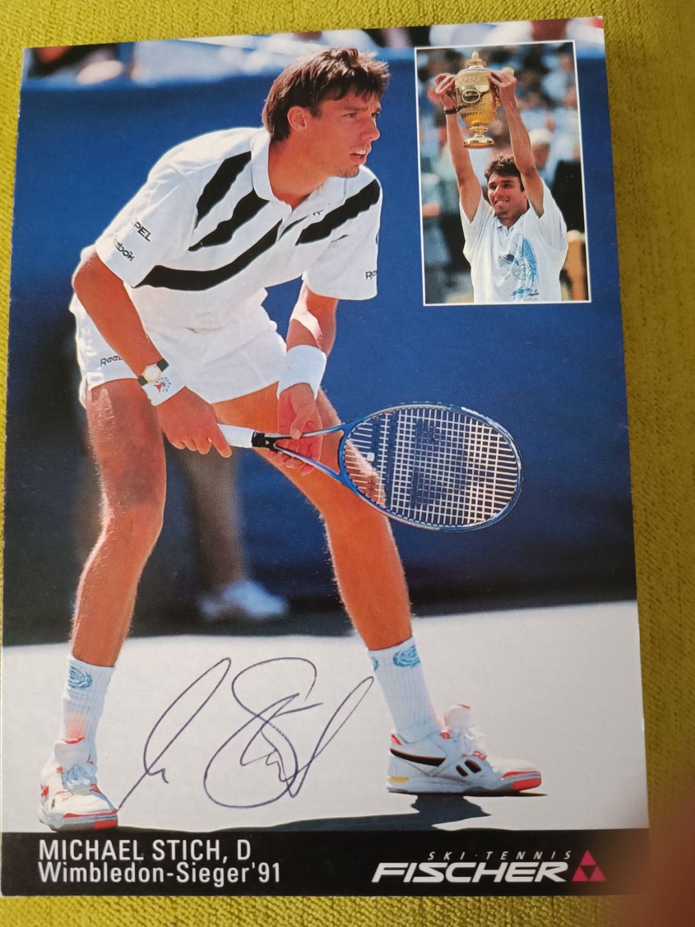 Autografi: Michael Stich - Tennnis - handsigniert – Usato da Menziken venduto da Autogramme