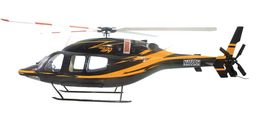 Heckflügel Set Bell 429 / 700 / orange-schwarz von Roban