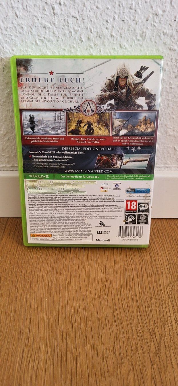 Microsoft Spiele: Xbox 360 - Assassins Creed 3 – Gebraucht aus Münsingen von DigitaleSpielecke 1