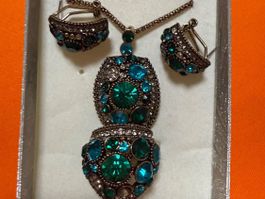 Schmuck Set Grün