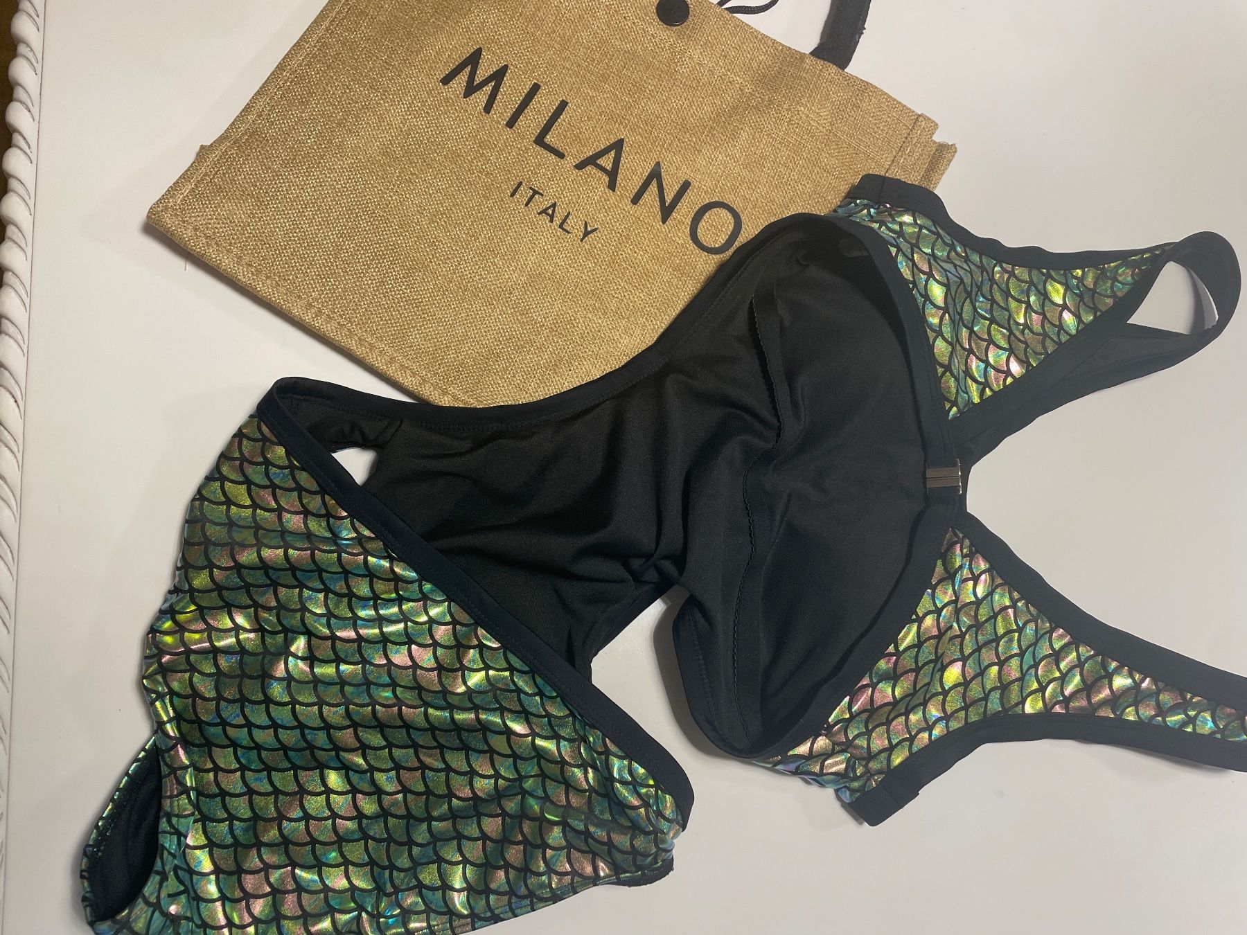 Costumi da bagno & Bikini: Neuer Badeanzug mit Strandtasche Gr.L – Nuovo e nell'imballaggio originale da Obfelden venduto da 3zwerge 3