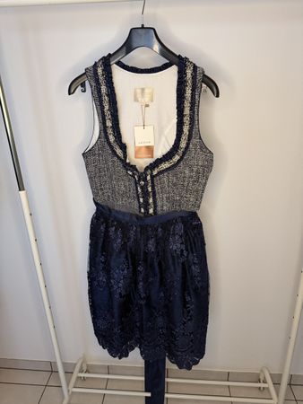 Krüger Dirndl Gr. 42 dunkelblau  NEU mit Etikett/Oktoberfest