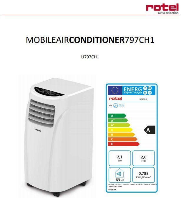 Mobiles Klimagerät ROTEL | Kaufen auf Ricardo