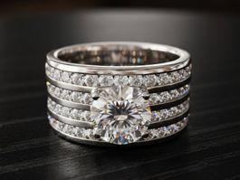 Exklusiver Designer Silberring 925 (rhodiniert) - NEU