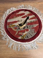 Vintage Wandteppich mit Vogelmotiv, Durchmesser