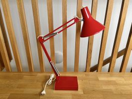 70er Arkitektlampe Tischlampe rot vintage Metall