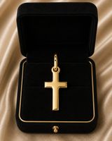 Kreuzanhänger Gold 18k Karat) mit kette s925