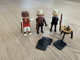 3 Playmobil-Figuren Vintage Sheriff, Trapper