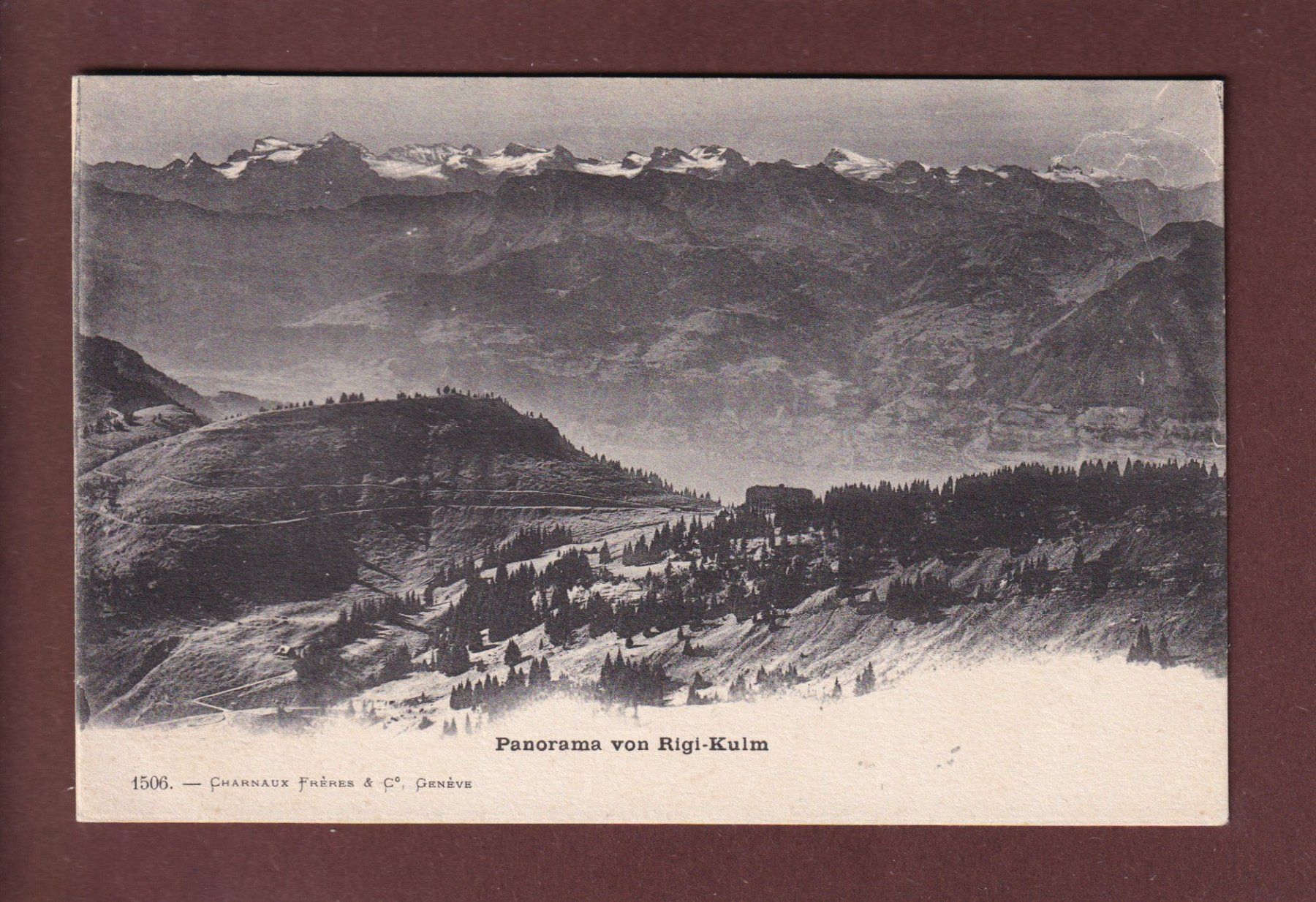 Cartes postales: Panorama vom RIGI-KULM - Charnaux Frères – D'occasion à Pully par nicecards