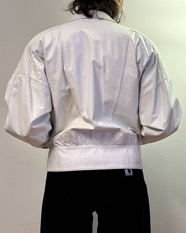 Giacche: Blouson cuir blanc vintage – Usato da Le Cerneux-Veusil venduto da Maraud01 2