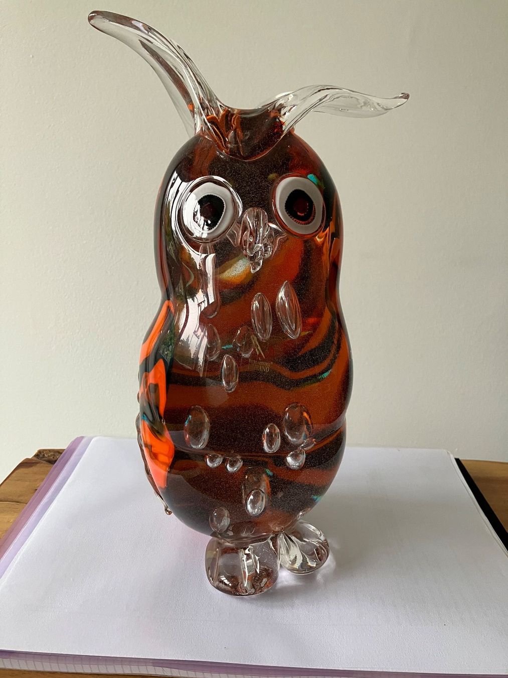 Murano Figuren: Eule aus Murano Glas – Neu (gemäss Beschreibung) aus Allschwil von ak1_5npf