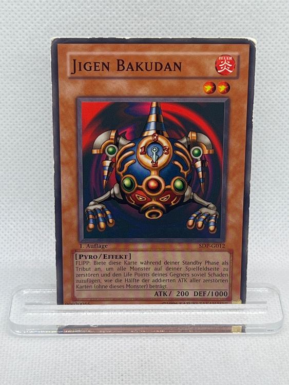 Jigen Bakudan SDP-G012 1. Auflage Yugioh Karte (Gebraucht) in ...