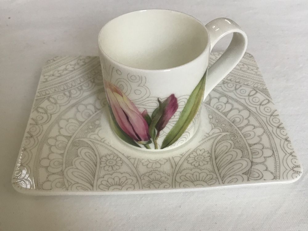 Villeroy & Boch Mariefleur Espressotassen Set - 6x80ml Mit Blumen-Dekor