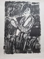 HANS SCHMID LITHOGRAPHIE SIGNIERT GRÖSSE 57X45CM