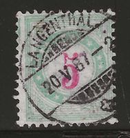 1883 : Porto Nr. 17AN, Vollstempel, KP 300.--
