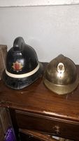 2 Feuerwehr Helme Vintage 