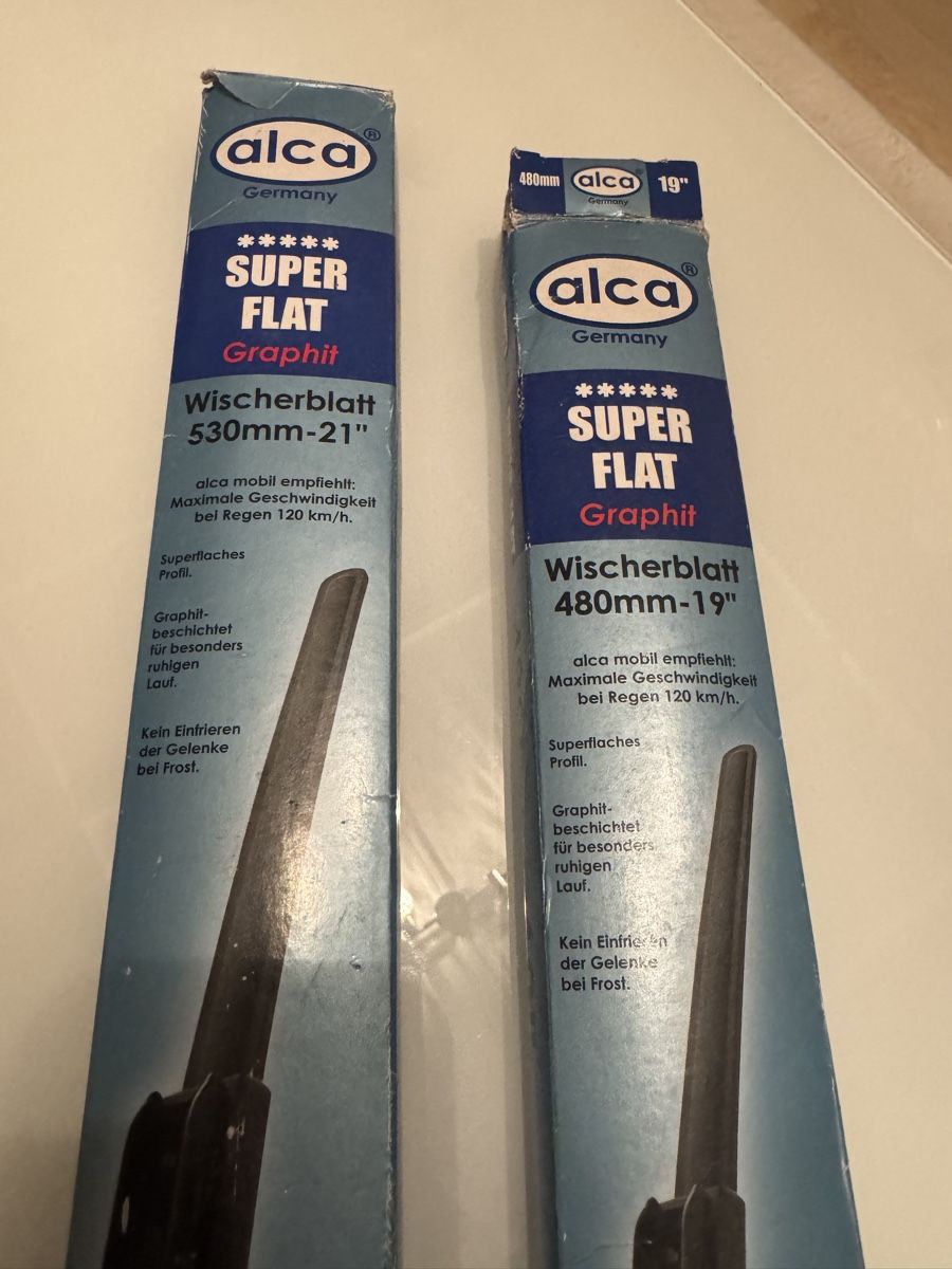 Alca Super Flat Spazzole Tergicristallo ASF2416H, Tecnologia Nano Graphite, 600mm E 406mm, Per Mazda 2 2003-2007 (Lato Guida E Passeggero)