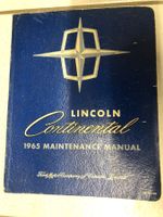 Lincoln Continental 1965 Manual