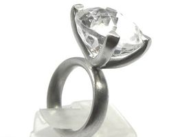 aussergewöhnlicher Vintage Silber Ring 925 / Bergkristall 51