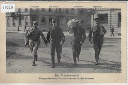 Ein Friedensidyll - Krieginternierte Postordonanzen in d. CH