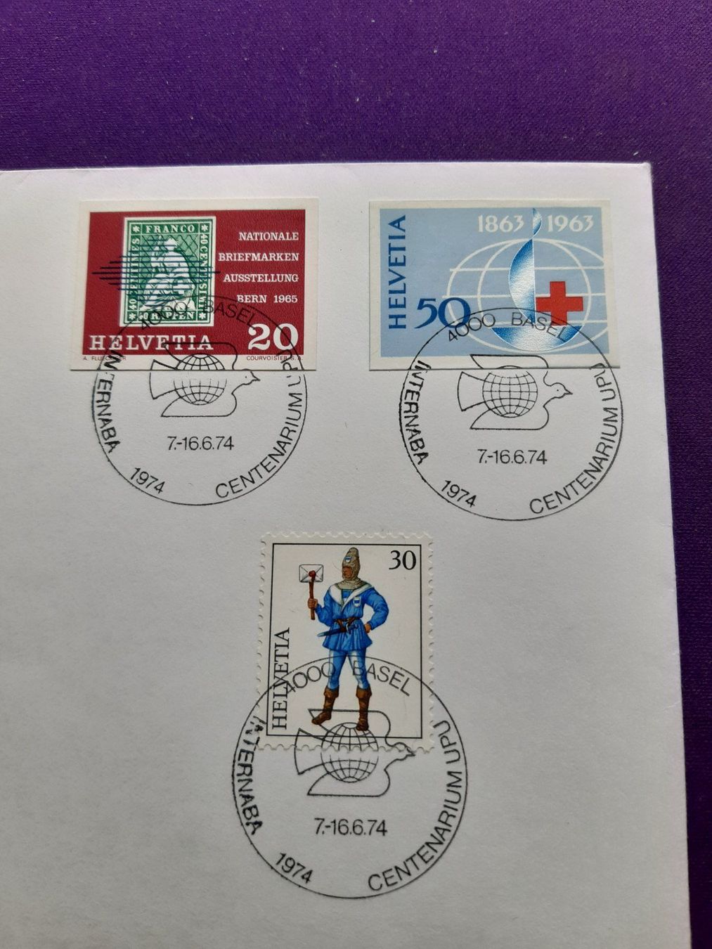 Tutti i francobolli: fant. Brief, Internaba Basel 1974, siehe Bilder – Usato da Wangs venduto da weisstannen01 1