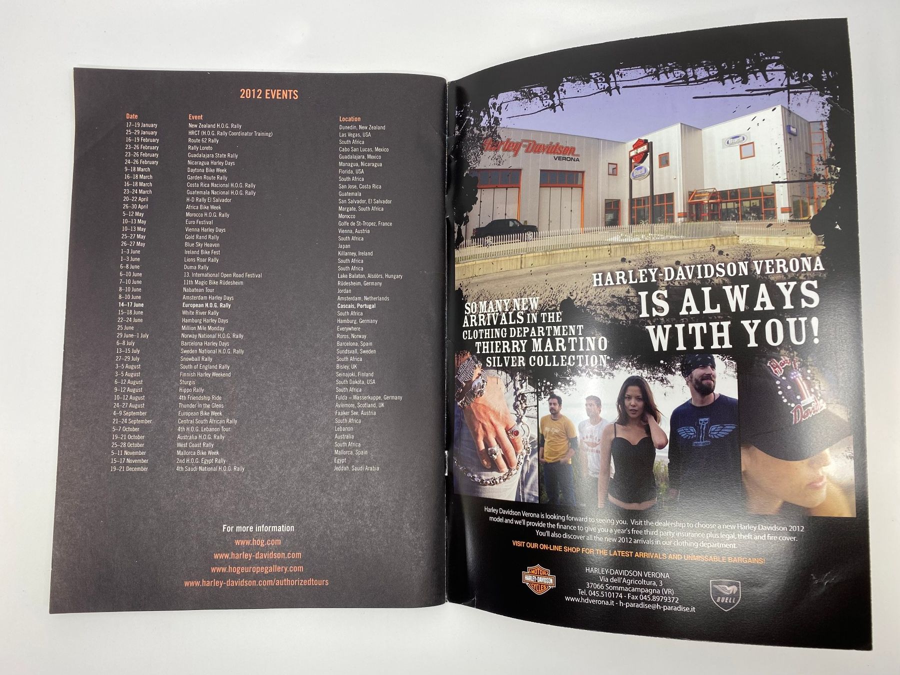 Riviste & Magazine: Harley Davidson Owner Group Touring Handbook 2012 – Usato da Langwiesen venduto da Restposten-24 2