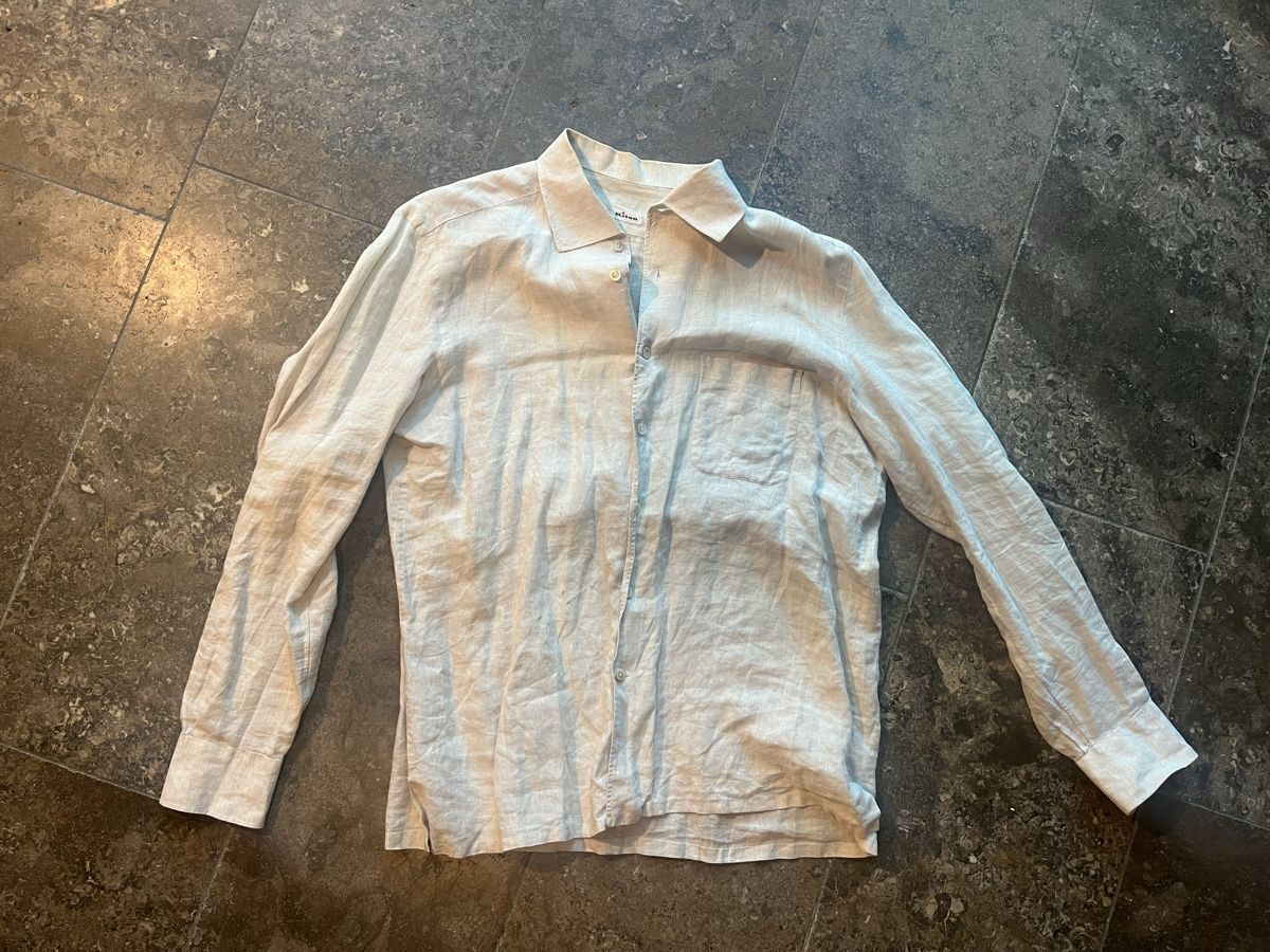 Kiton Camicie: Kiton Hemd Shirt 41 XL Leinen – Usato da Gockhausen venduto da Turmfalken