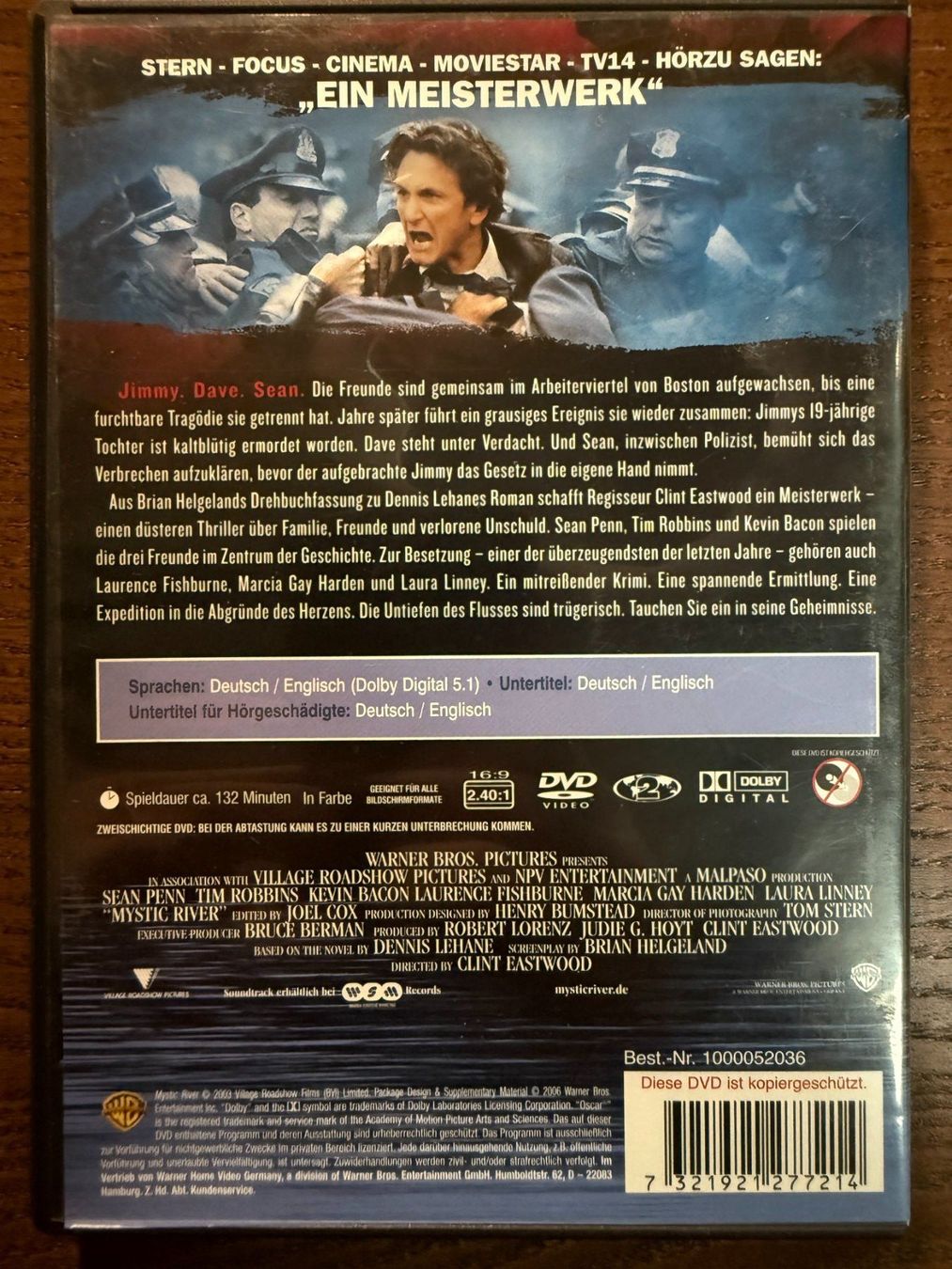 Tutti i DVDs: Mystic River – Usato da Zürich venduto da FilmFreunde 1