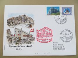 Sonderbrief SAC-Hütten Planura GL 2001