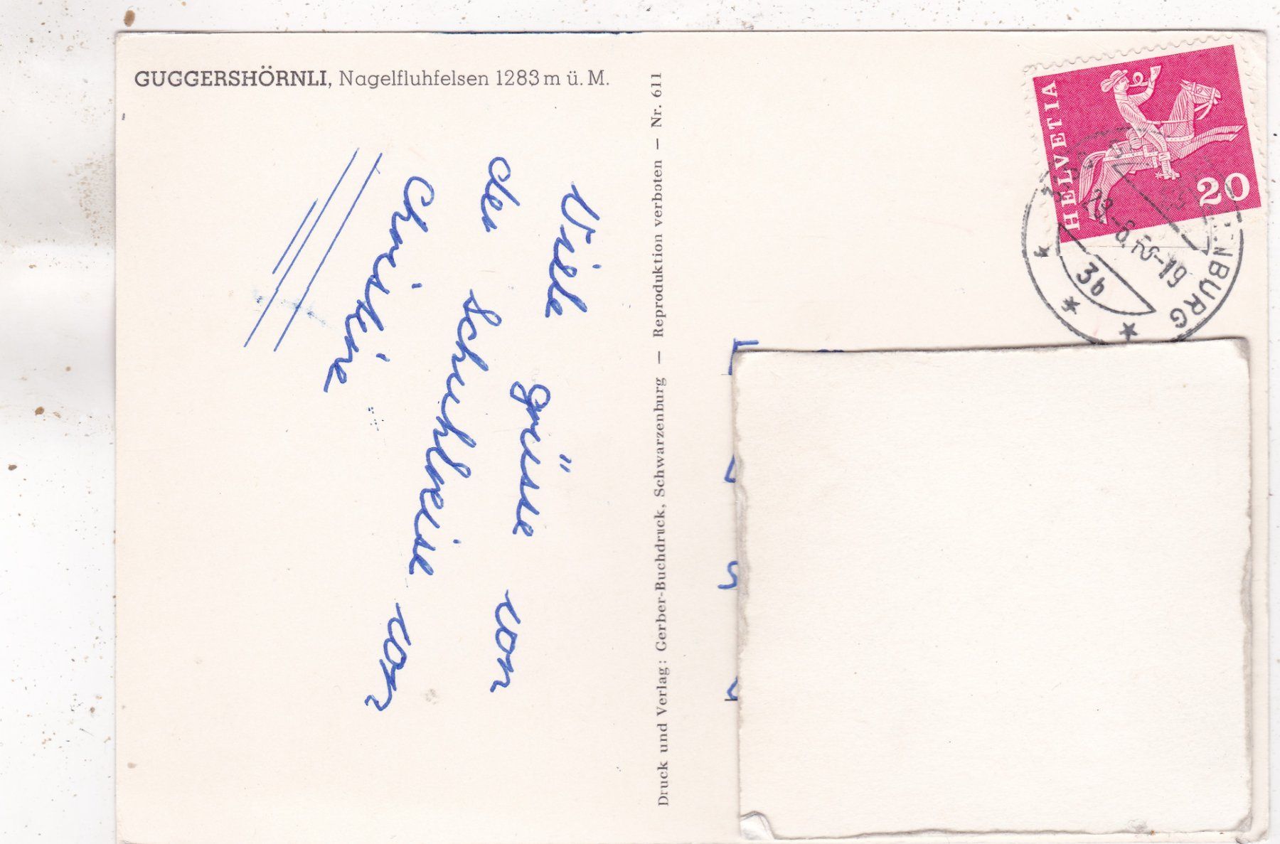 Cartoline postali: Guggershörnli 1968 – Usato da Herisau venduto da Lisegrat2008 1