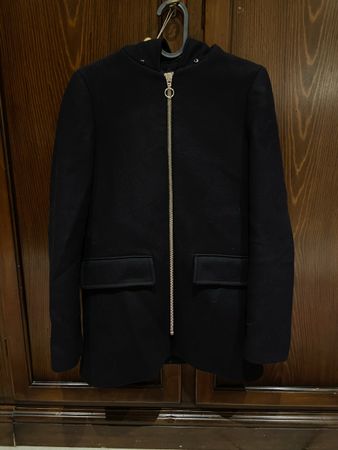 Wollmantel dunkelblau XS Zara