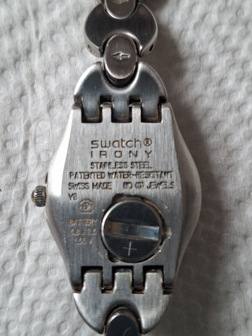 Swatch Orologi: Swatch Irony Damenuhr, Edelstahl 2002 – Usato da Klingnau venduto da vollmond36 2