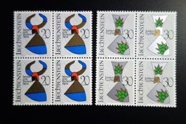 1966 Satz Viererblöcke Wappenserie III**