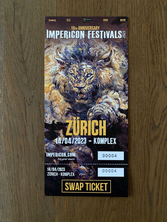 IMPERICON Festival 2023 Zürich TICKET | Acheter sur Ricardo