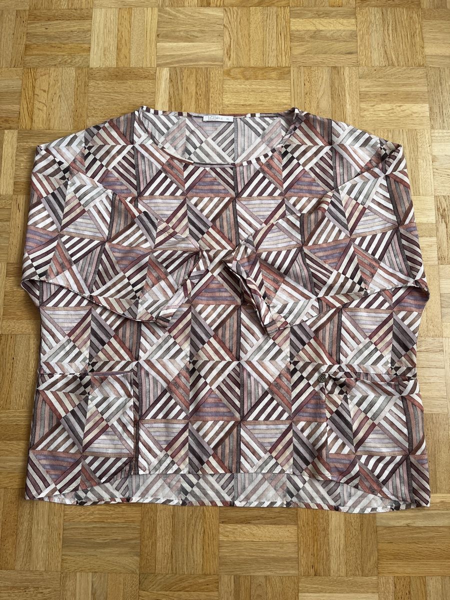 Nile Camicette: Bluse NILE geometrisch gemustert Grösse XL Lyocell – Usato da Zürich venduto da Kleanthy 5